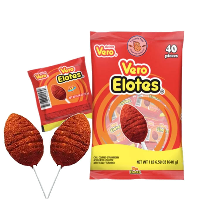 Vero Paleta Elote Con Chile 40 Piezas