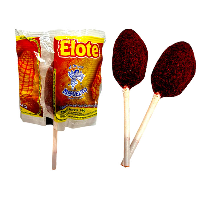 Miguelito Paleta De Elote Cubierta De Chilito 40 Piezas