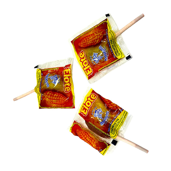 Miguelito Paleta De Elote Cubierta De Chilito 40 Piezas