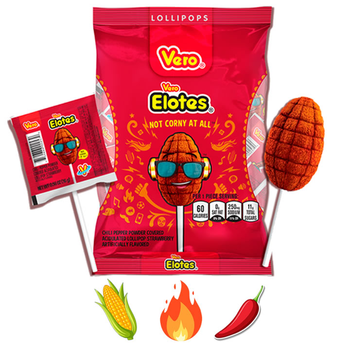 Vero Paleta Elote Con Chile 40 Piezas