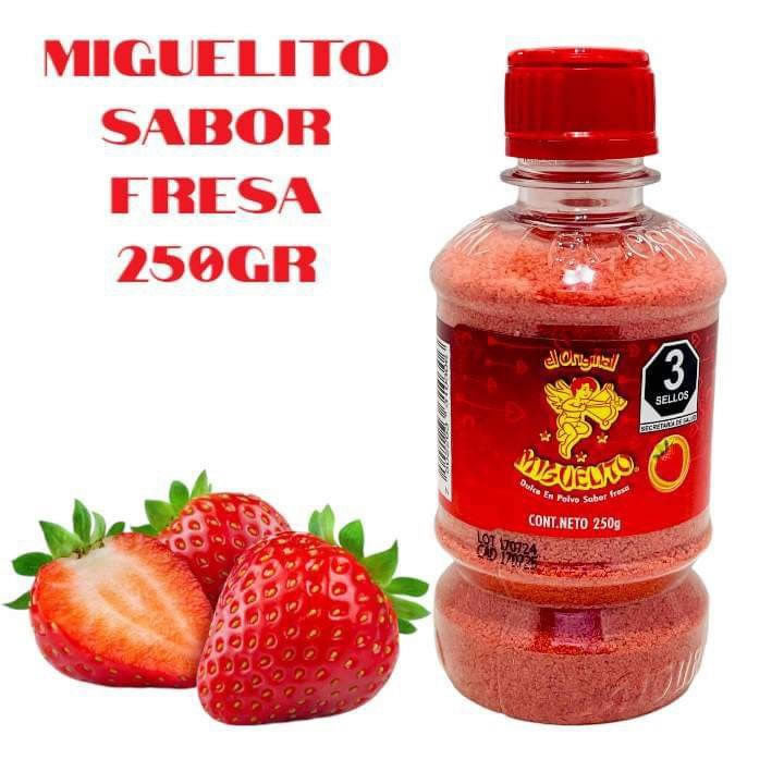 Miguelito Chilito En Polvo Sabor Fresa De 250gr