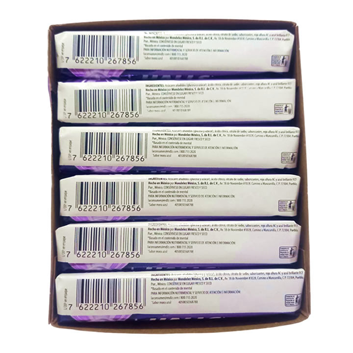 Halls Caramelo Macizo Sabor Mora Azul 12 Piezas