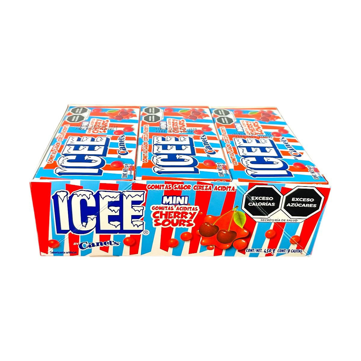 Icee Gomitas Mini Sabor Cereza Acidita 9 Piezas De 50gr C/una