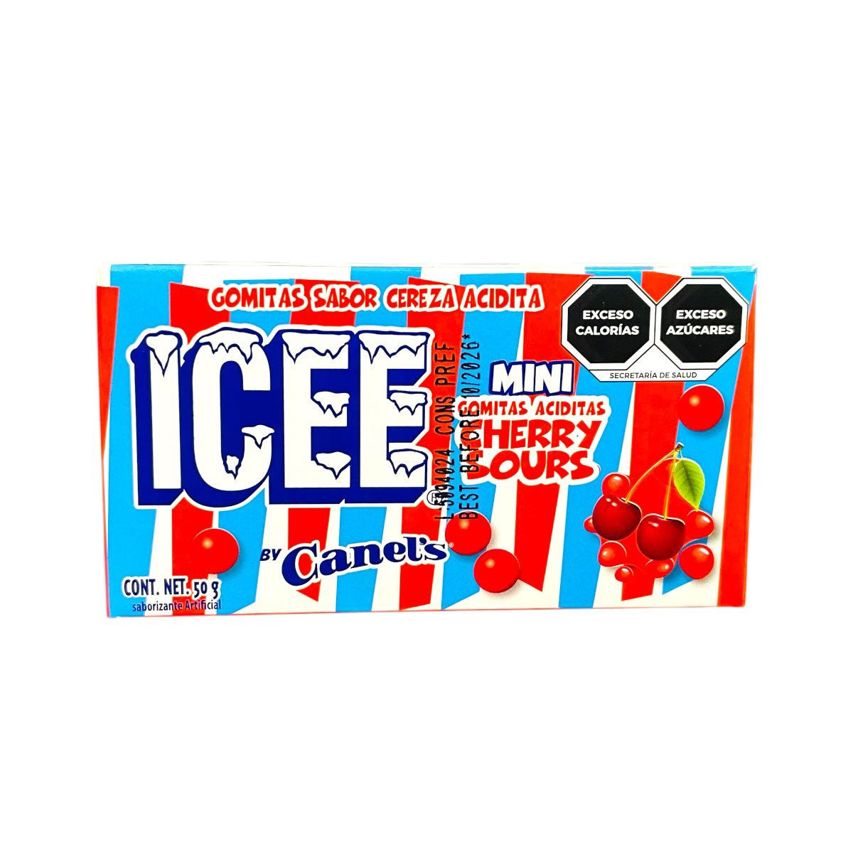 Icee Gomitas Mini Sabor Cereza Acidita 9 Piezas De 50gr C/una