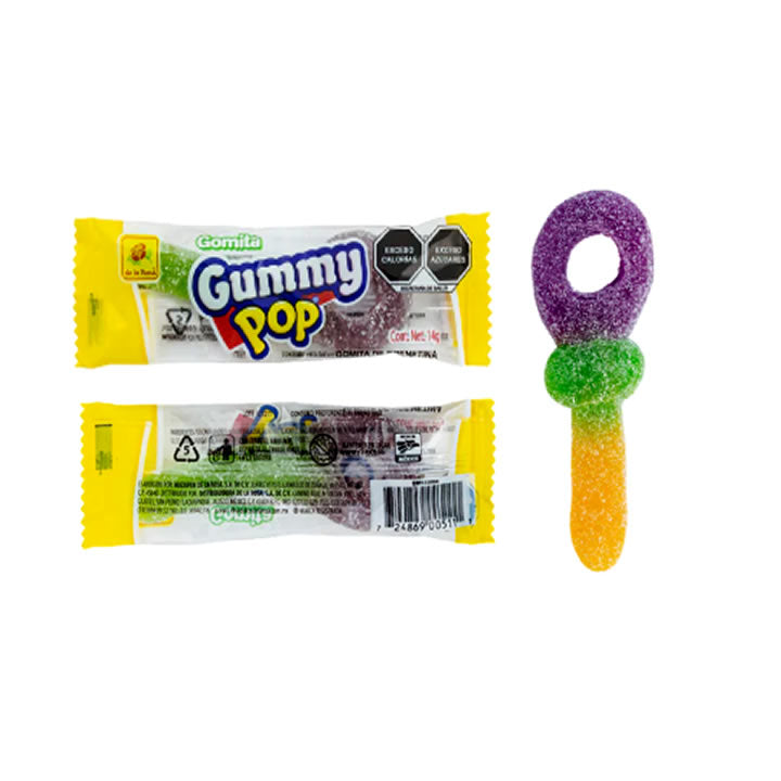 Gomitas Gummy Pop De La Rosa 25 piezas 350G