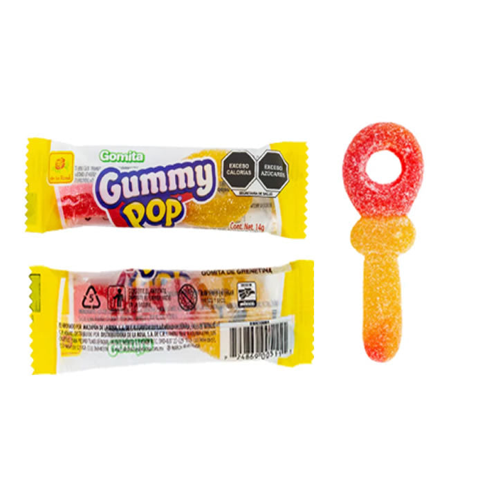Gomitas Gummy Pop De La Rosa 25 piezas 350G