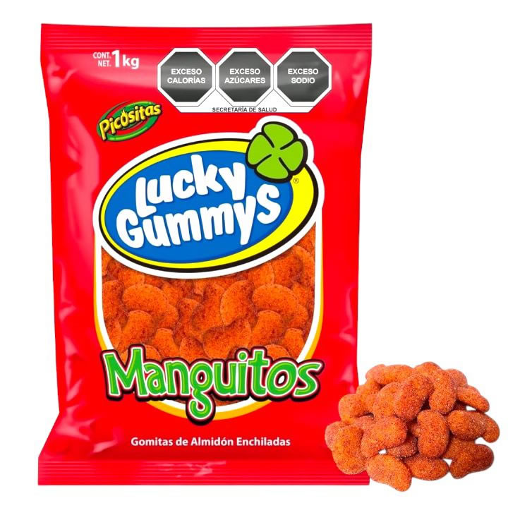 Gomitas Lucky Gummys Manguitos Enchilados 1Kg