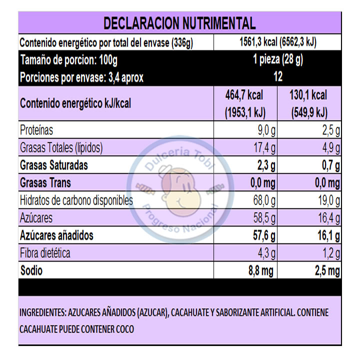 Mazapan De Cacahuate Original De La Rosa 12 Piezas 28g / 336g