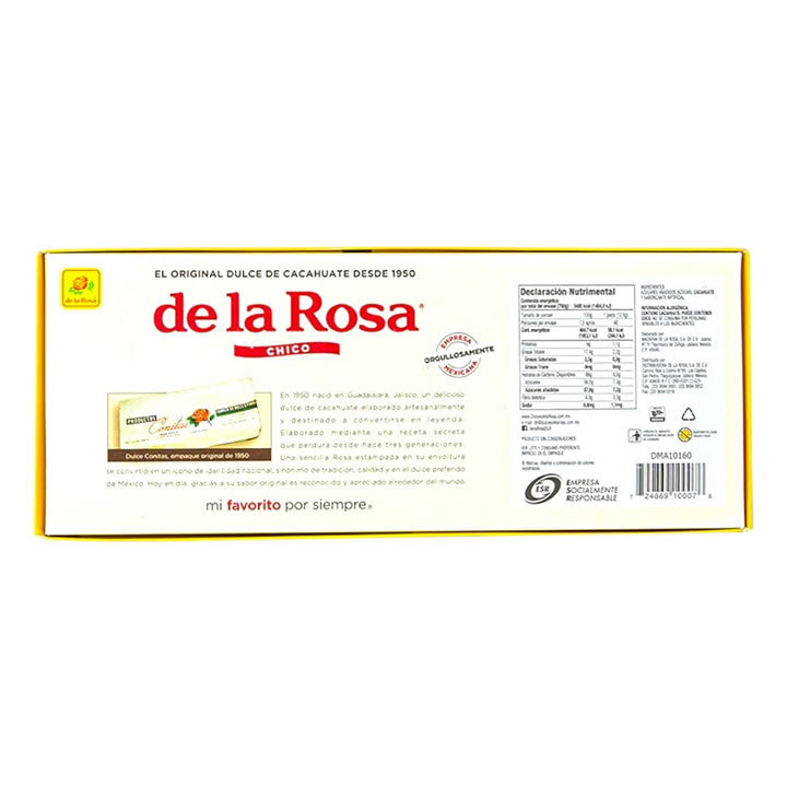 Mazapan De Cacahuate Original De La Rosa Chico 60 Piezas 750g