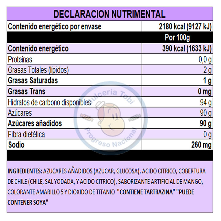 Miguelito Paleta De Mango Cubierta De Chilito 40 Piezas