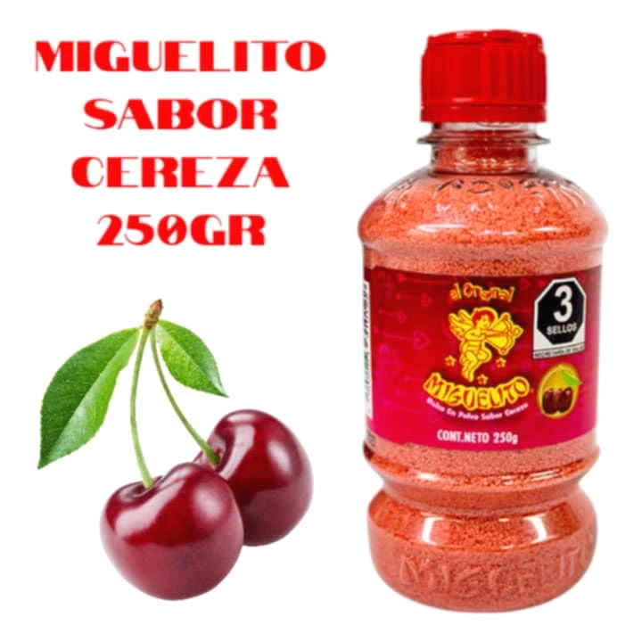 Miguelito Chilito En Polvo Sabor Cereza 250gr
