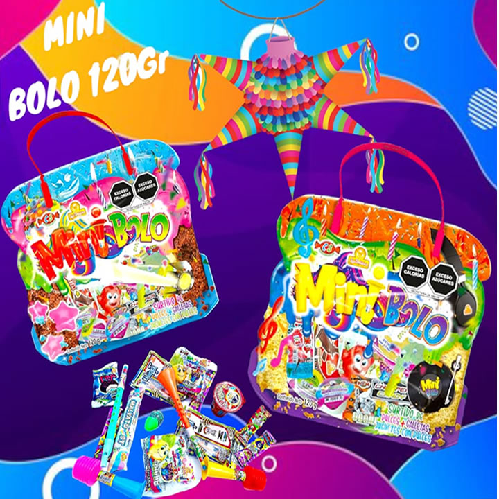 Las Delicias Mini Bolo 120g Bolsa De Dulce Surtido+1 Juguete