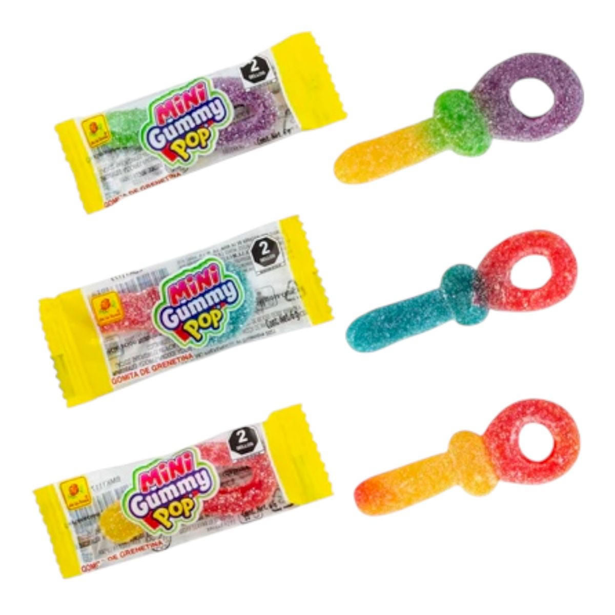De La Rosa Mini Gummy Pop 50Pz Aprox Gomitas En Forma De Llavesitas