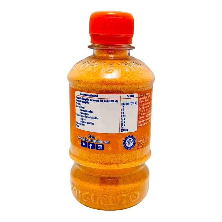 Miguelito Chilito En Polvo Sabor Naranja Botella De 250gr