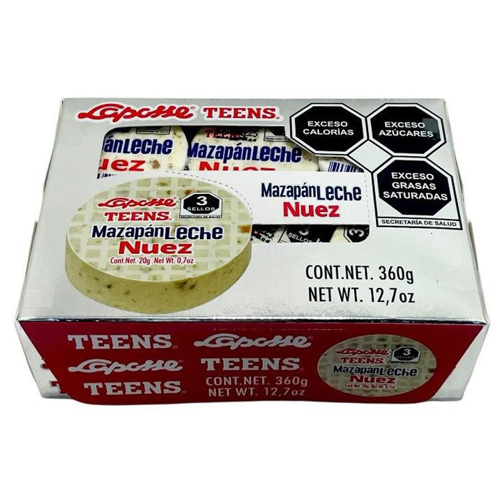 Laposse Mazapan Leche Nuez 18pz 360gr