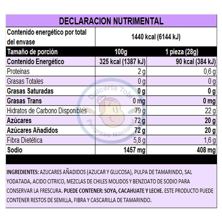 Pulparindo Extra Picante Gigante De La Rosa 16 Pzas