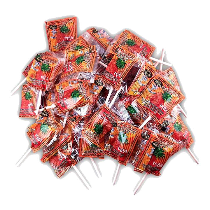Miguelito Paleta De Piña Cubierta De Chilito 40 Piezas