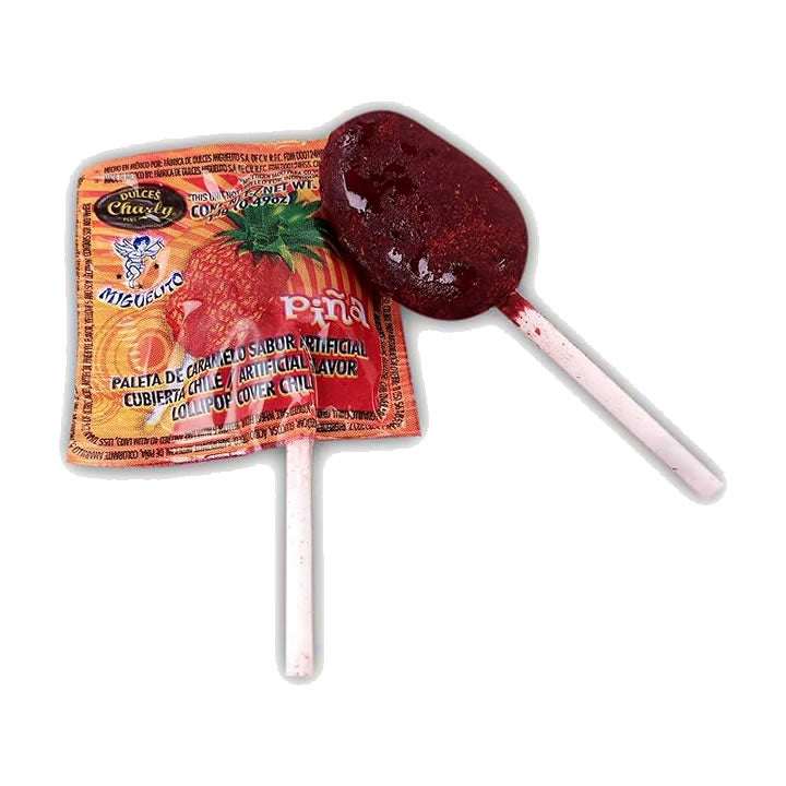 Miguelito Paleta De Piña Cubierta De Chilito 40 Piezas