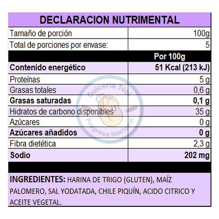 Bolsa De Palomitas Saladas Agranel De Maíz Natural 500g