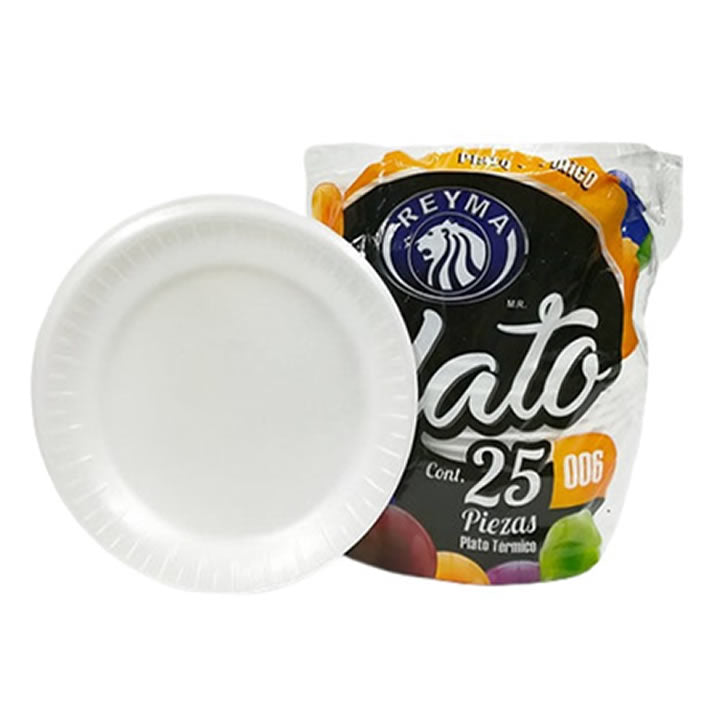 Unicel Plato Pozolero Desechable Precio Plato Unicel #066 Reyma 50