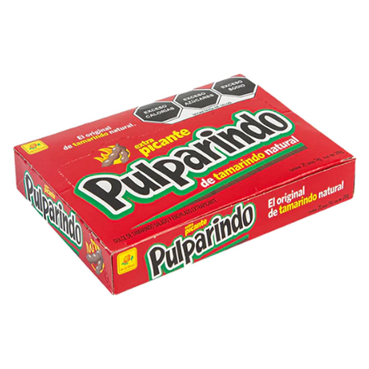 Pulparindo Extra Picante De La Rosa 20 Pzas