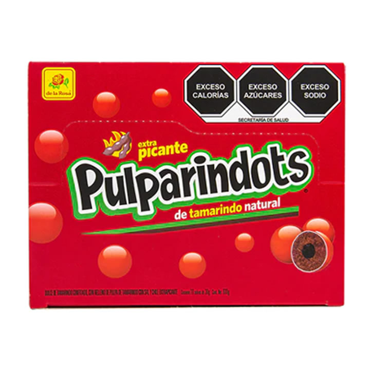 Pulparindots Extra Picante De La Rosa 20 Piezas De 30 G C/u