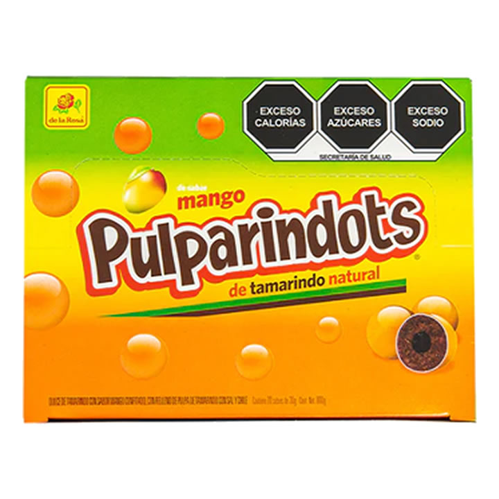 Pulparindots Mango De La Rosa 20 piezas