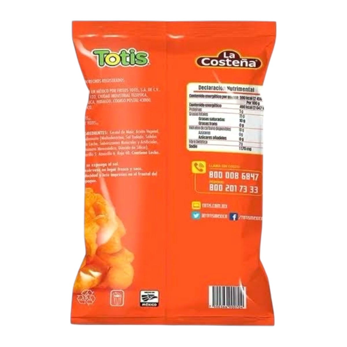 QueTotis Botana De Maiz Sabor Cheddar 400g