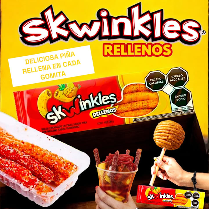 Skwinkles Rellenos De Piña 12 piezas