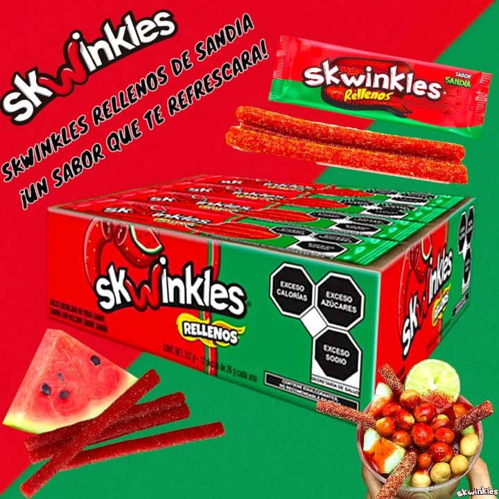 Skwinkles Rellenos De Sandia 12 piezas