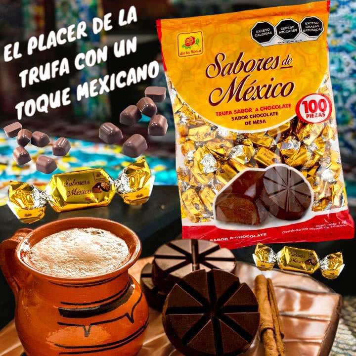 Sabores De México Trufa Con Sabor A Chocolate 100pz