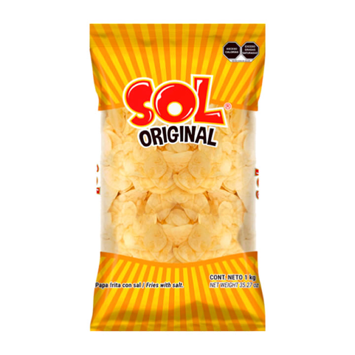 Sol Botana Papa Original Con Sal 1kg