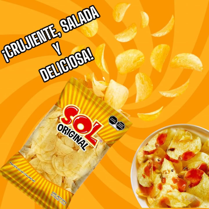 Sol Botana Papa Original Con Sal 1kg