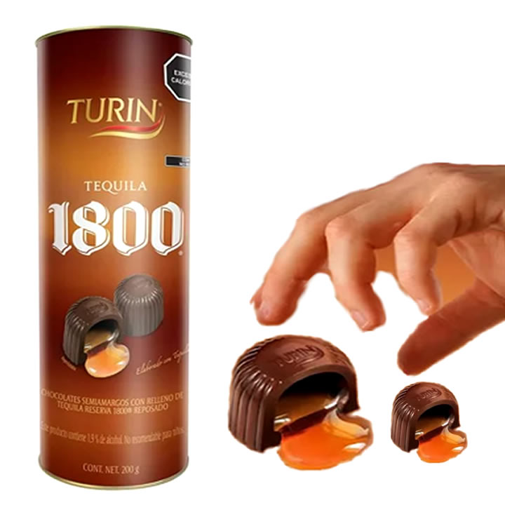 Turin Chocolate Tequila 1800 Tubo 180g