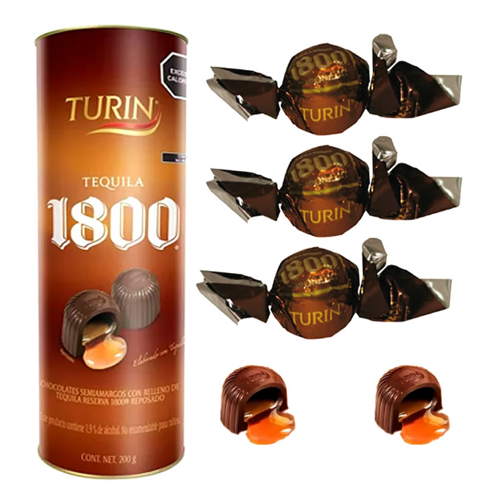Turin Chocolate Tequila 1800 Tubo 180g