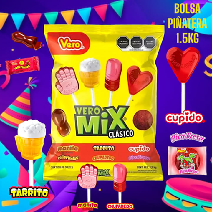 Surtido De Dulces Vero Mix Clasico 1.5kg