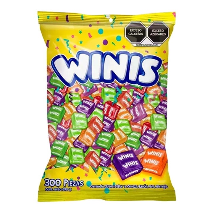 Winis Caramelo Suave Cuadreta Bolsa 300pz