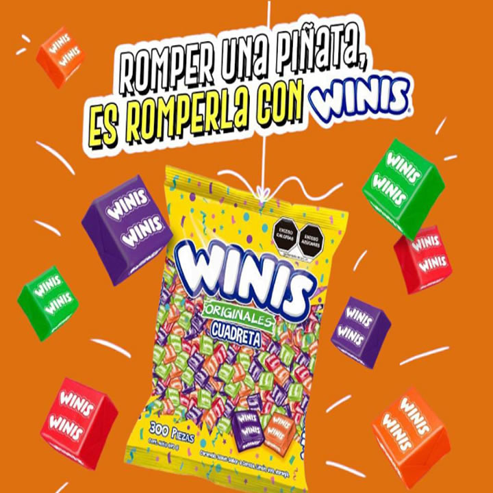 Winis Caramelo Suave Cuadreta Bolsa 300pz