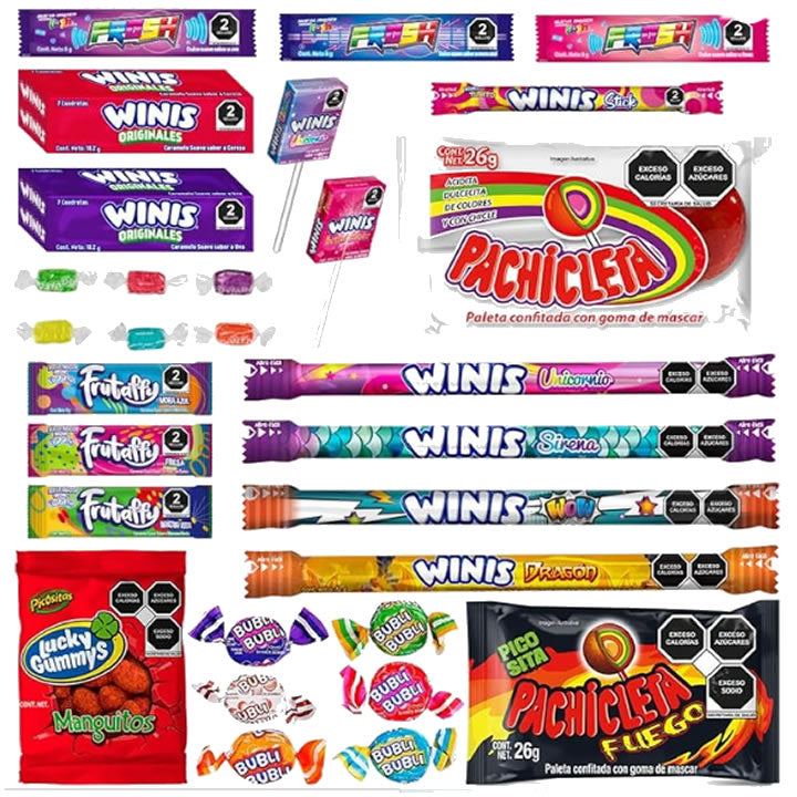 Winis Fiesta Piñatera Dulces Surtidos 1.5 Kg