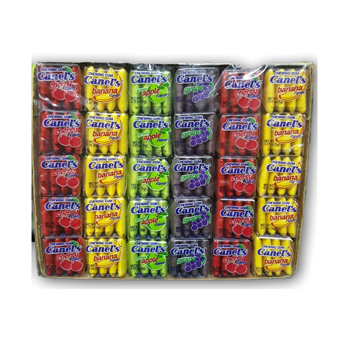 Goma De Mascar Canels Sabor Frutal Caja Con 60 Pzas