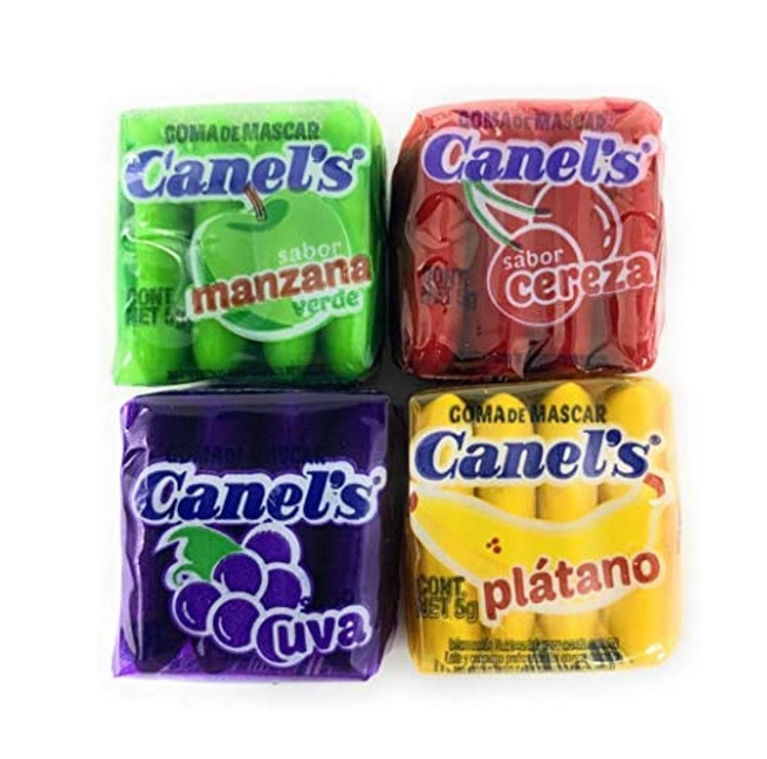 Goma De Mascar Canels Sabor Frutal Caja Con 60 Pzas