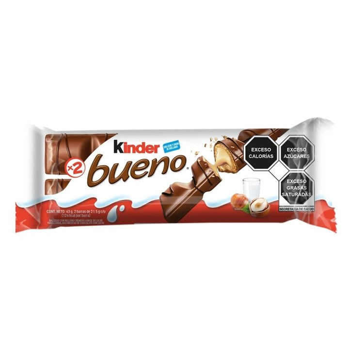 Chocolates Kinder Bueno Caja 10 Piezas Dobles 430 Gramos