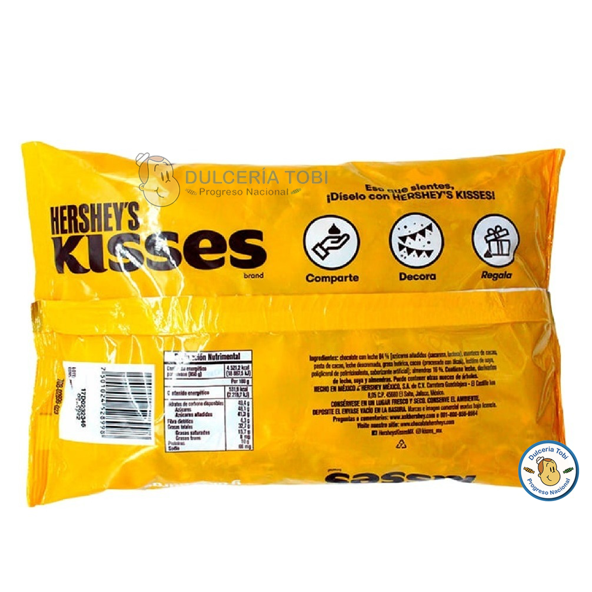 Chocolate Hershey's Kisses Almendra Bolsa 850gr