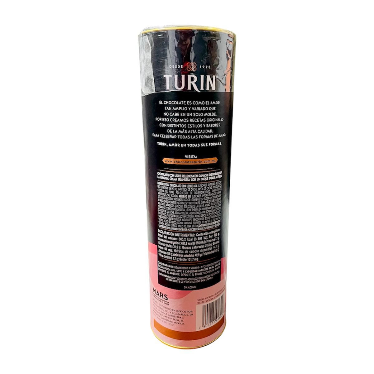 Turin Chocolate Baileys Fresa Crema Irlandesa Tubo 180gr
