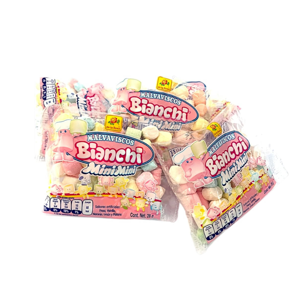 De La Rosa Malvavisco Bianchi Mini Mini Con 50 Sobres de 15gC/u 750gr