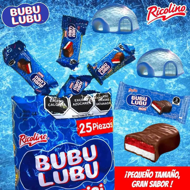 Ricolino Bubulubu Mini 25 Piezas