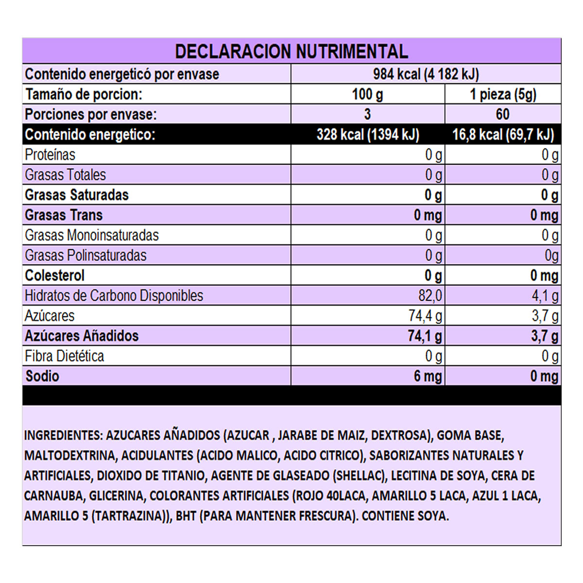 Chicle Canel’s Frutal Goma De Mascar Sabores Surtidos 4’s Con 60 Pzas