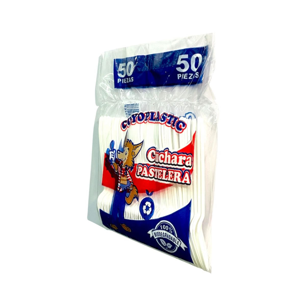 Cuchara Pastelera Coyoplastic De Plástico Desechable Grande 50 Pzas