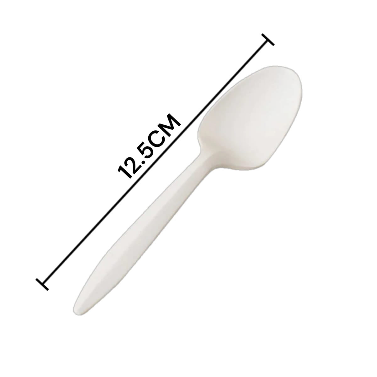 Cuchara Sopera Jumbo Coyoplastic De Plástico Desechable Grande 25 Pzas