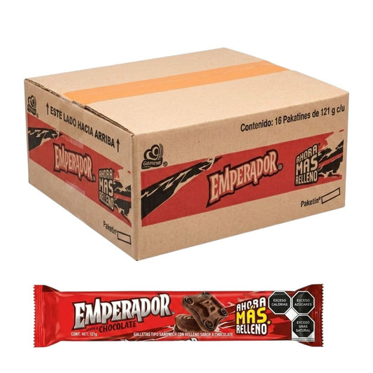 Galletas Gamesa Emperador Sabor Chocolate C/16pzs 121grc/u